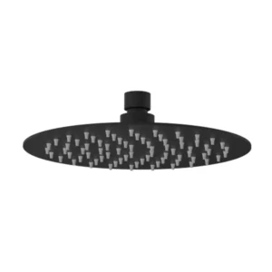 Aquavit Showerhead Black Round 10" (25cm)