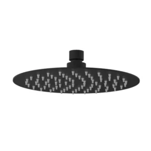Aquavit Showerhead Black Round 12"  (30cm)