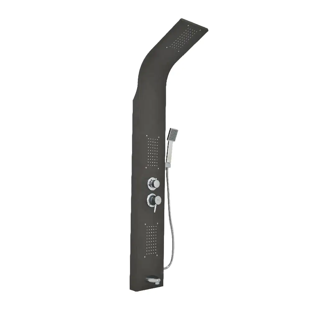 Alco 4 Function Shower Panel (Black) 1500mmx220mm