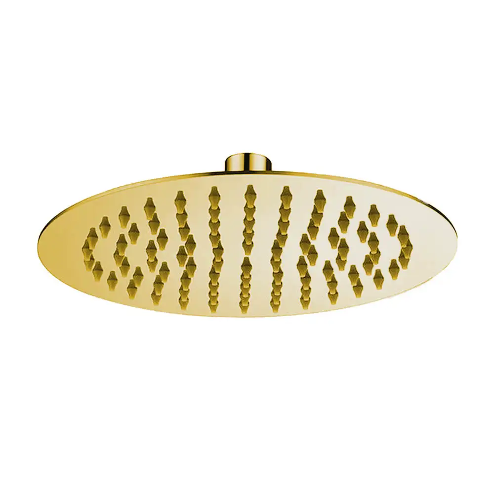 Round Shower Head Gold 10'' (25cm)