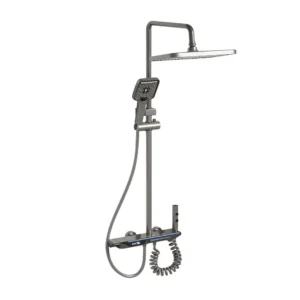 Alco Shower Rail Grey