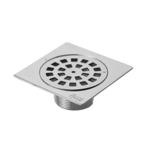 Alco Square Shower Trap Cover Chrome 100mm