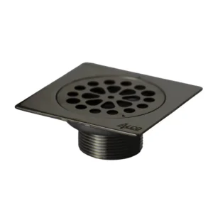 Alco Round Shower Trap Cover Black 100mm