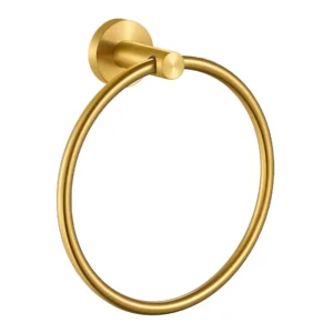 Elara Towel Ring Brushed Gold