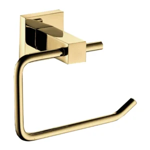 Elara Brushed Gold Toilet Paper Holder