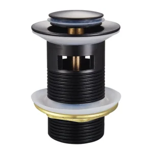 Alco Pop Up Waste Slotted Matt Black 32mm