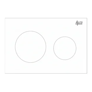 Alco Concealed Cistern Actuator  Round Plate White