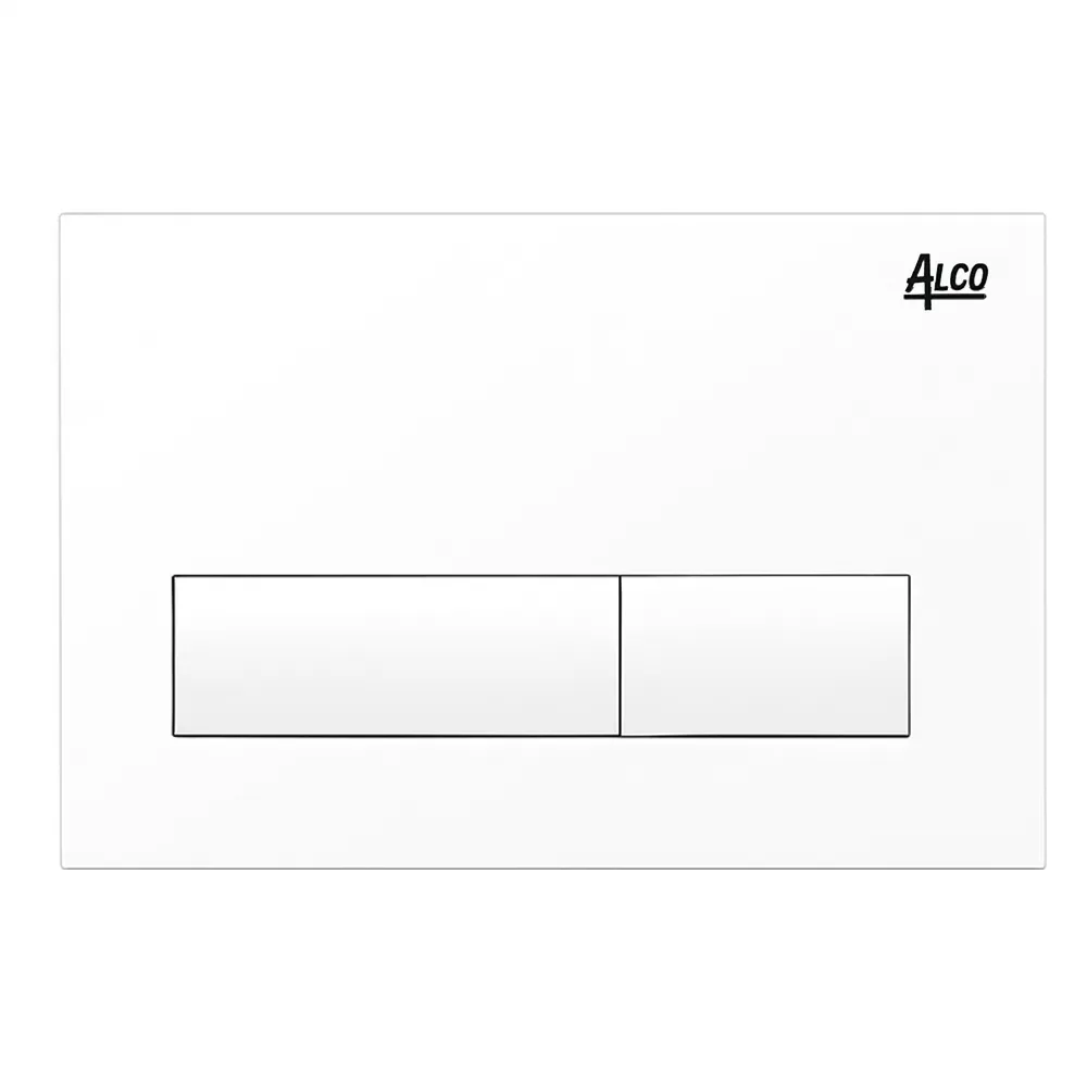 Alco Concealed Cistern Actuator Square Plate White