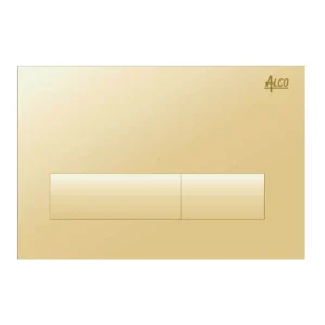 Alco Concealed Cistern Actuator  Square Plate Gold