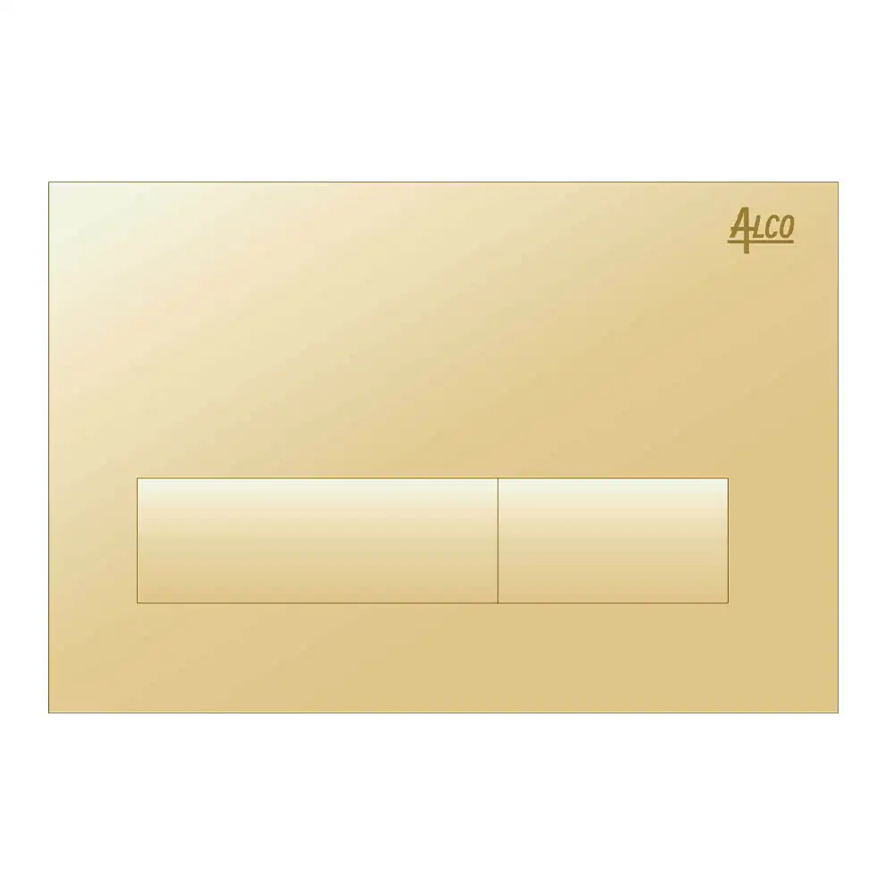 Alco Concealed Cistern Actuator Square Plate Gold