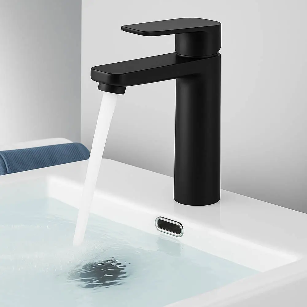 Alco Tivona Lux Basin Mixer – Black - Image 2