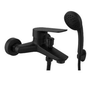 Alco Tivona Lux Bath Mixer with Hose – Black