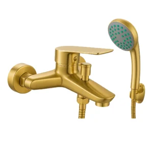 Alco Tivona Lux Bath Mixer with Hose – Gold