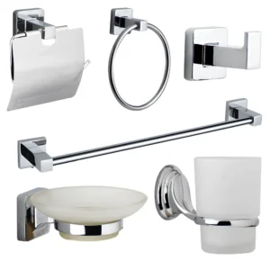 Alco Radius 6 Piece Set Square   Chrome