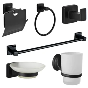 Alco Radius 6 Piece Set Square   Black