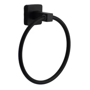 Alco Radius Towel Ring Black
