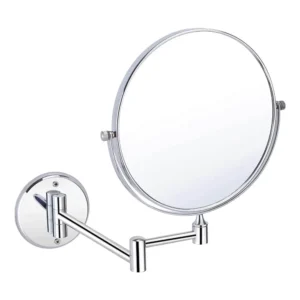 Aquavit Round Bracket Extendable Cosmetic Mirror