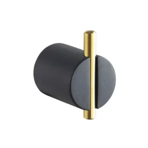 Majestic Ebony Robe Hook Gold And Black