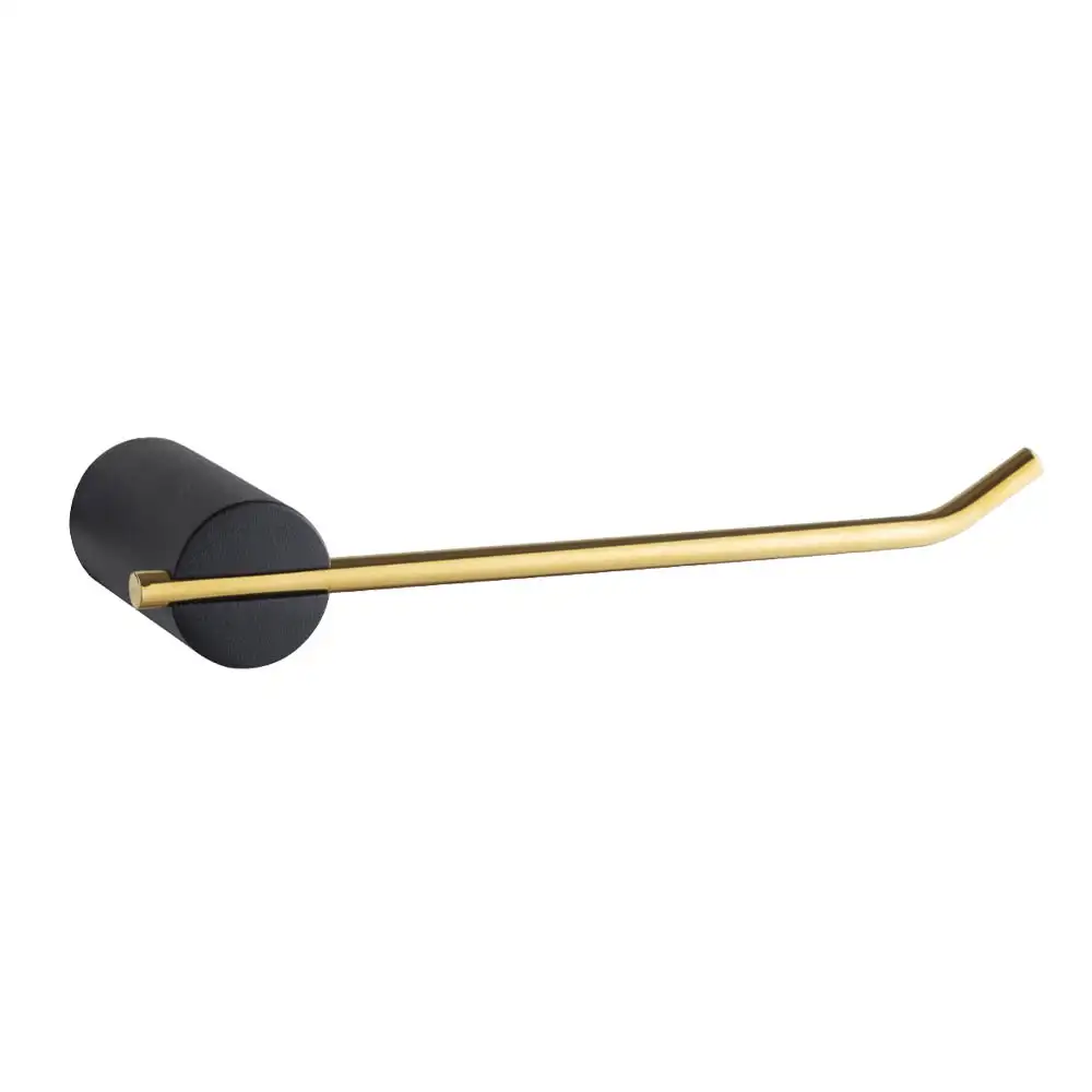Majestic Ebony Toilet Paper Holder Gold And Black