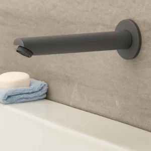 Alco Spout Round with Rosette – Gun Grey 150mm