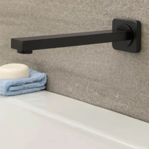Alco Spout Square with Rosette – Gun Grey 150mm