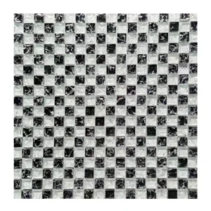 Aston Black Glass Mosaic 300X300X4mm