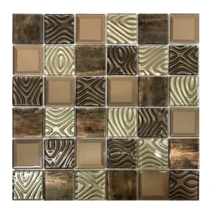Husky Lara Gold Glass Mosaic 300X300X4mm
