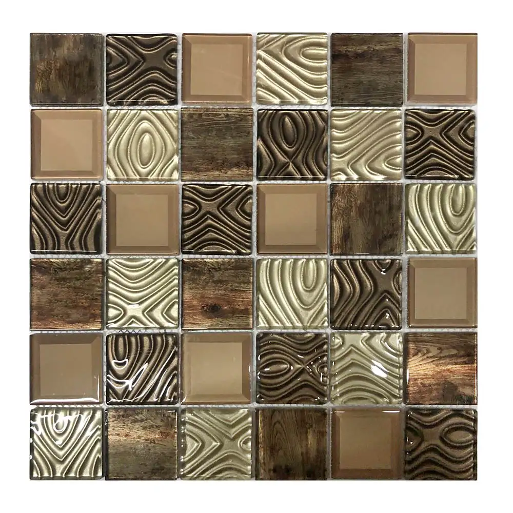 Husky Lara Gold Glass Mosaic 300X300X4mm