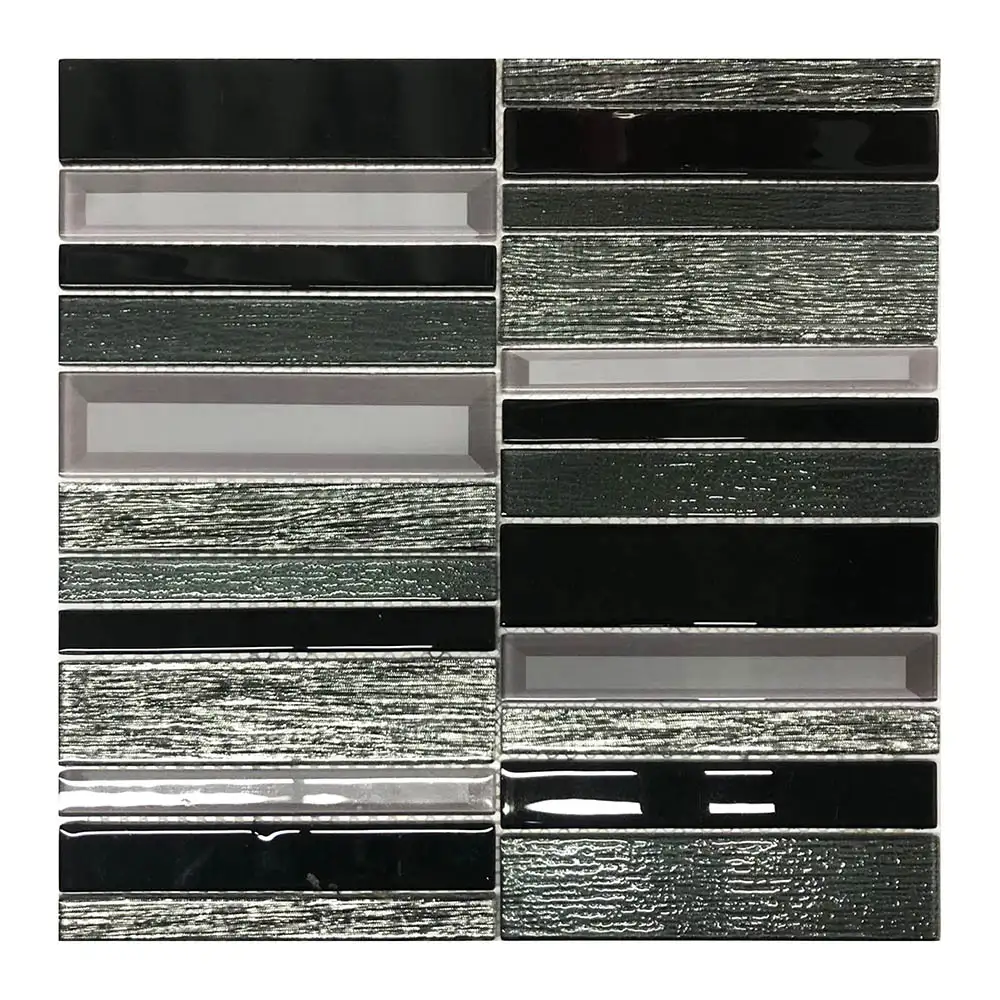 Cosmic Nero Glass Mosaic 300mmx300mmx4mm