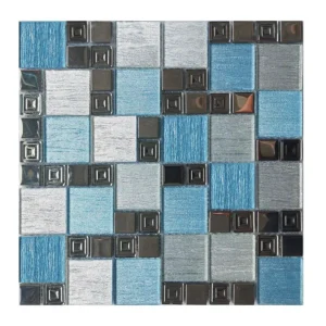 Jasper Azul Glass Mosaic  300mmx300mmx4mm