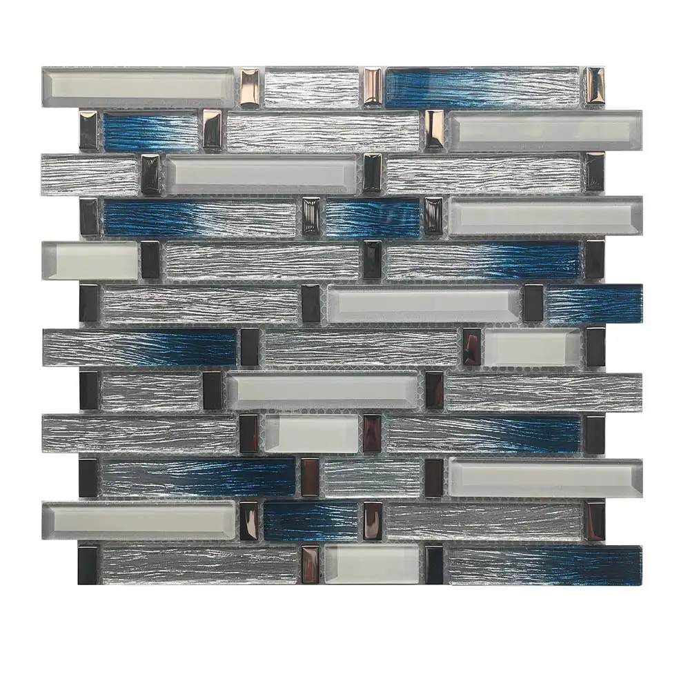 Oasis Azul Glass Mosaic 300mmx336mmx4mm