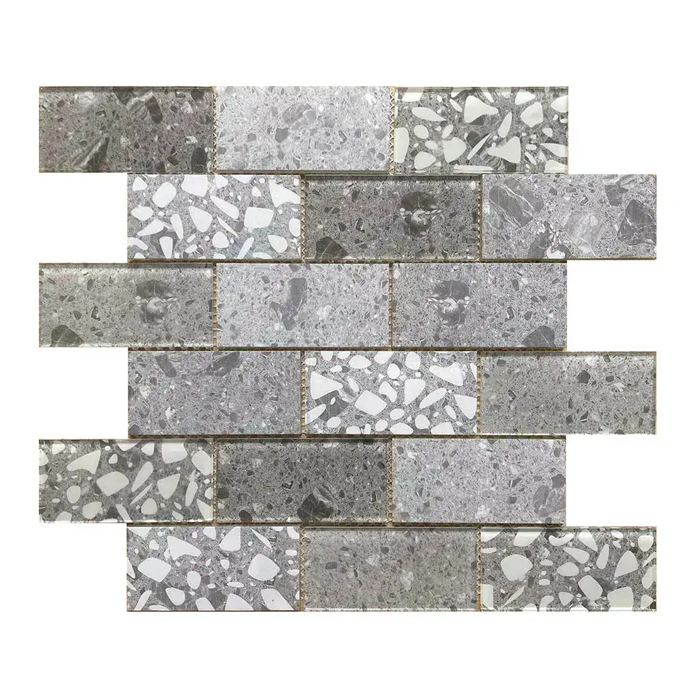 Stone Gris Glass Mosaic 300X300X4mm