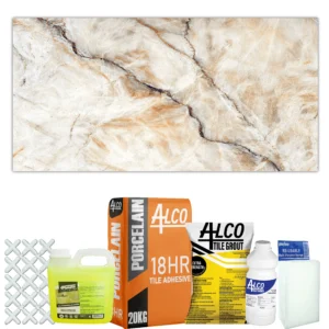 Feather Brown Glossy Glazed Porcelain Combo  600X1200mm