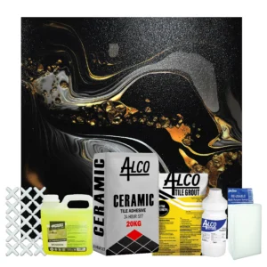 Luster Nero Sugar Glaze Matt Combo 600X600mm