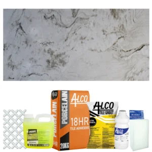 Macoba White Glazed Polished Porcelain Combo 600X1200mm