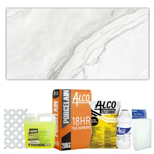 Clayton Grey Glossy Glazed Porcelain Combo 600X1200mm