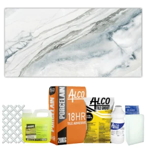 Clayton Aqua Glossy Glazed Porcelain Combo 600X1200mm