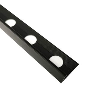 Aluminium Straight Trim Black 10mm