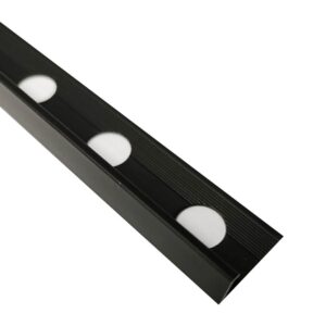 Aluminium Straight Trim Black 12mm