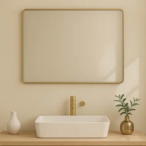 Neptune Frame Mirror Gold 500X400mm