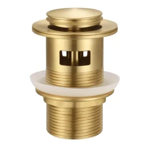 Alco Slotted Pop Up Waste Brushed Gold 170G