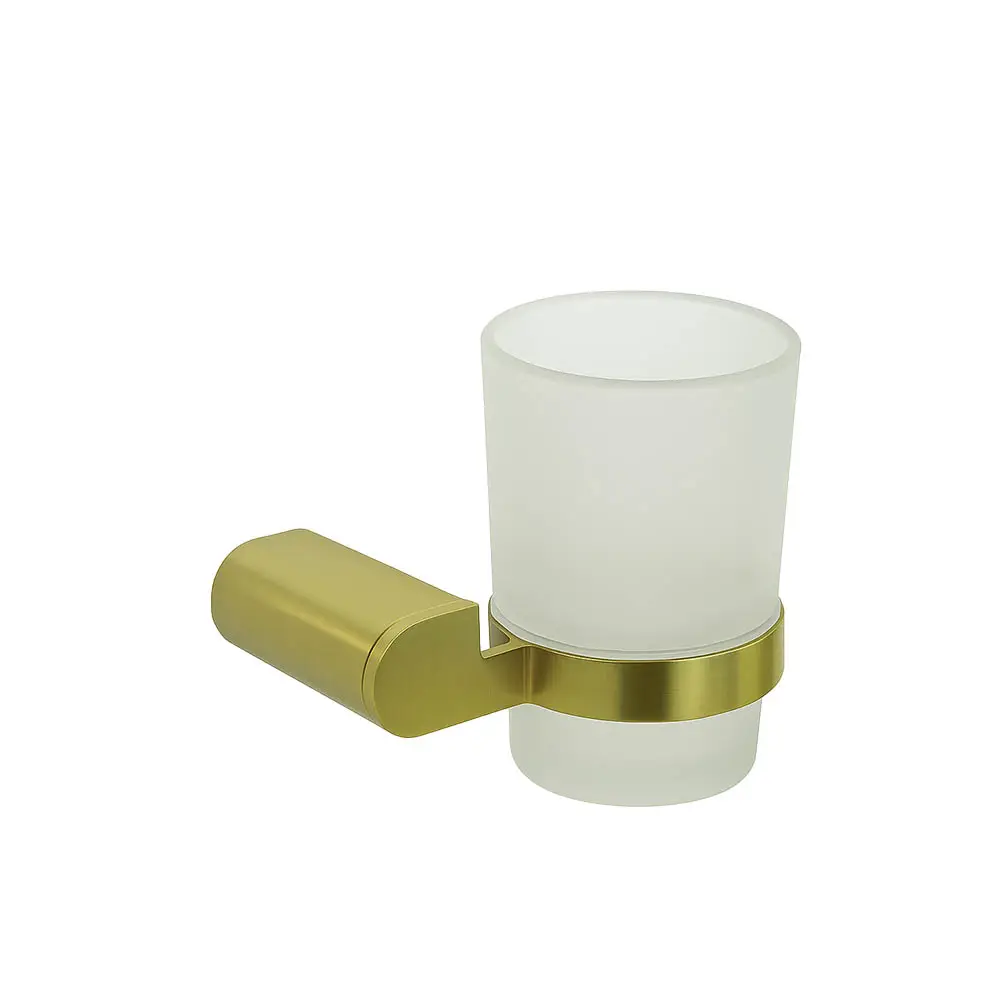 Aquavit Prestige Tumbler Holder Brushed Gold