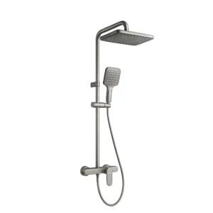 Alco Shower Rail Set – Gun Metal – 3 Function