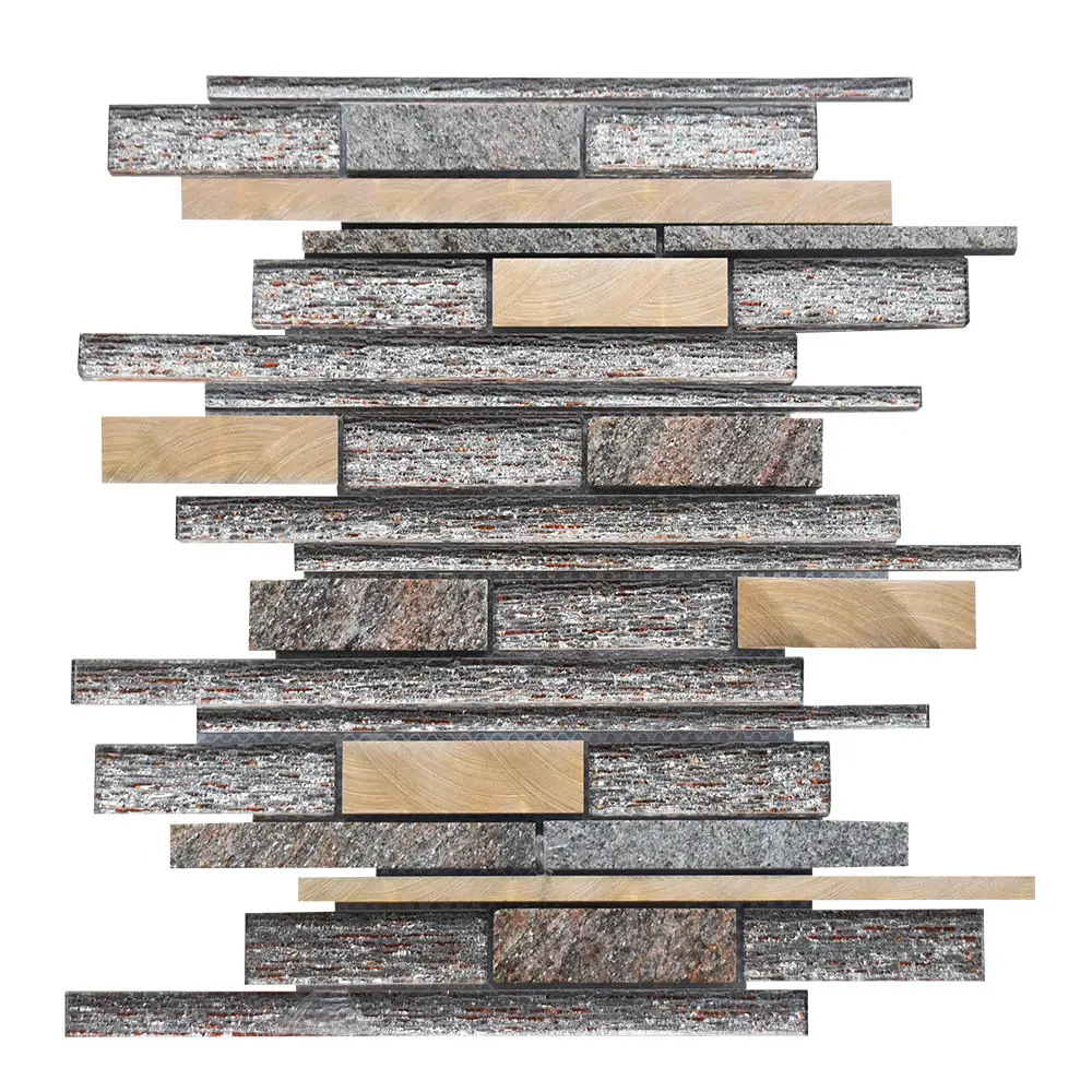 Casa Bronze Mosaic Mix Bronze Tone Blend 300×300×8mm