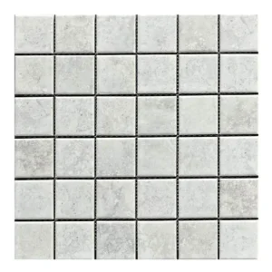Roma White Porcelain Mosaic Matt Finish 300×300mm