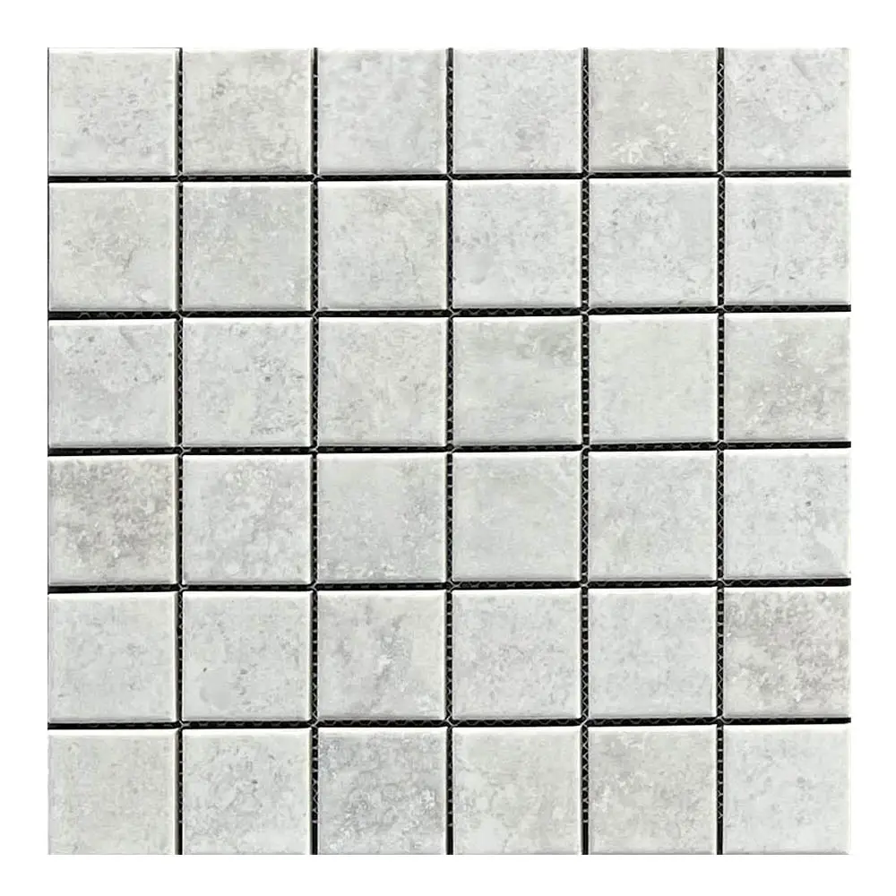 Roma White Porcelain Mosaic Matt Finish 300×300mm