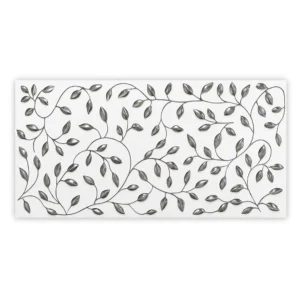 Leaves White Decor Tile 300×600mm