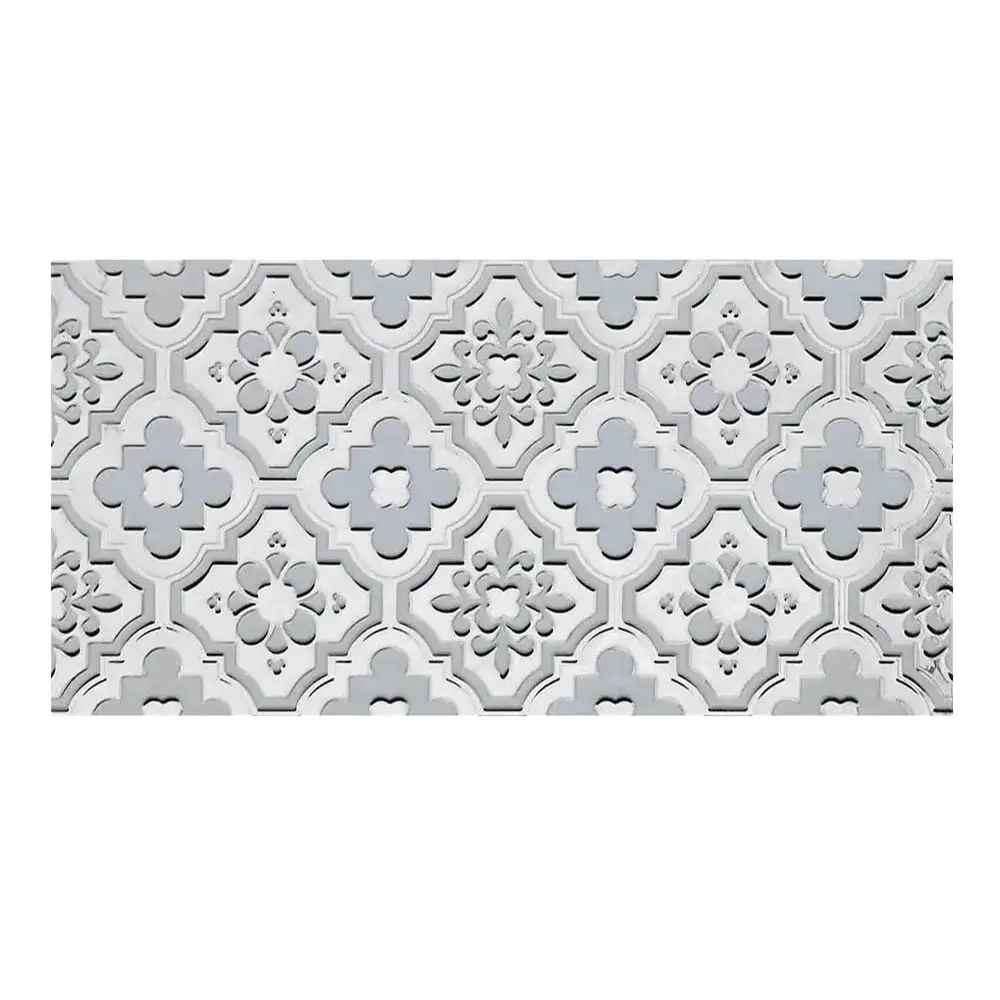 White Decor Tile 300×600mm