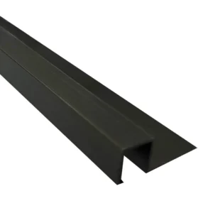 Square Aluminium Steel Trim - Black 12mm