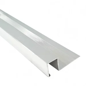 Square Aluminium Steel Trim - Polished Silver 12mm